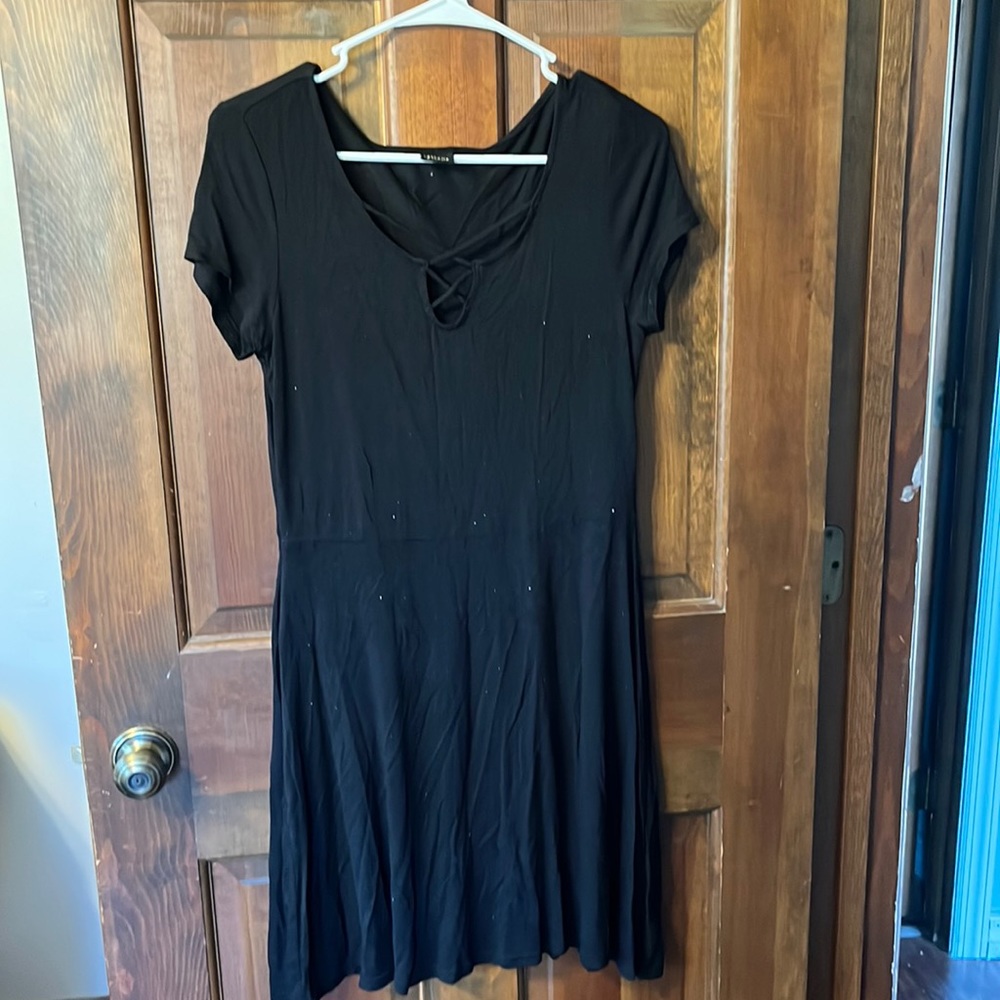Black swim coverup